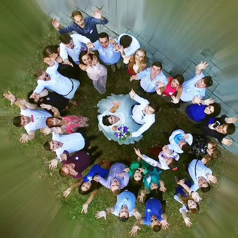 Create time-lapse in drone photoshoot