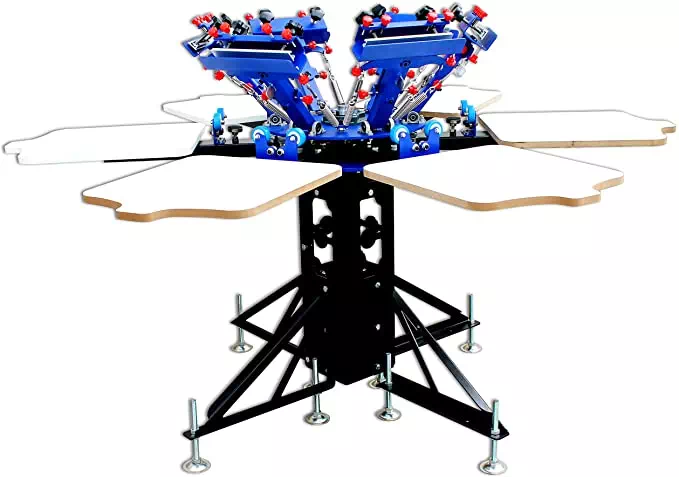 TECHTONGDA 6 Color 6 Station Screen Printer