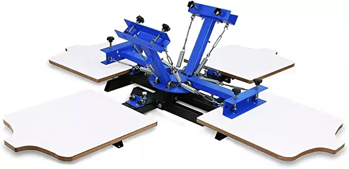 VEVOR 4 Color 4 Station 17.7 x 21.7 Screen Printing Machine