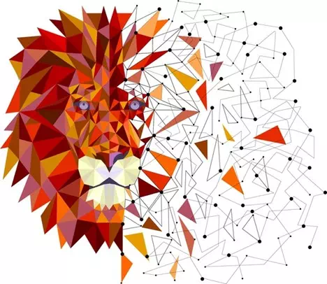geometric art with textures created by Braća Burazeri