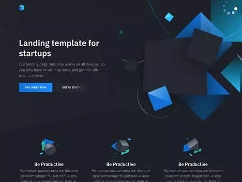 Landing page template Landing page template