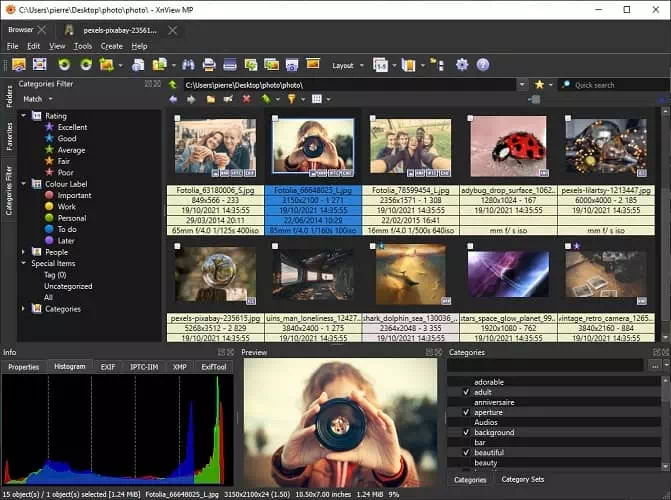 XnView Screenshot opening eps file with XnView
