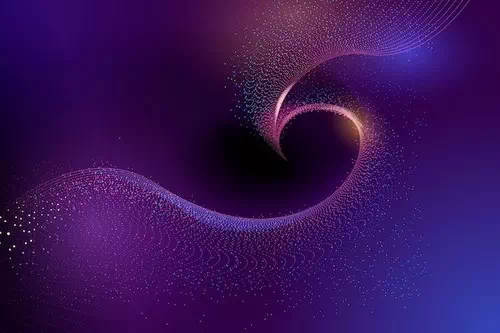 Elegant shapes of glowing particles background Elegant shapes of glowing particles background