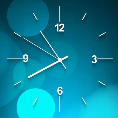Free vector blue wall clock background Free vector blue wall clock background