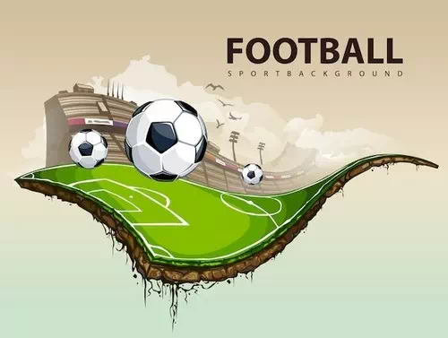 Free vector creative football design Free vector creative football design