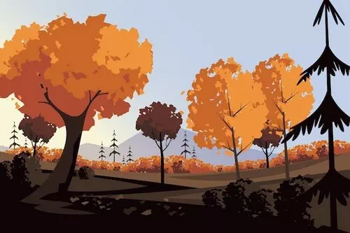 Free vector flat background for fall season celebration Free vector flat background for fall season celebration