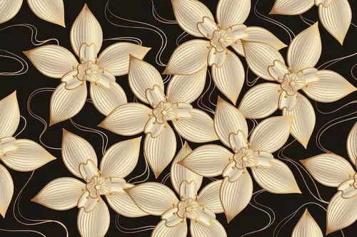 Free vector gradient golden linear background with elegant flowers Free vector gradient golden linear background with elegant flowers