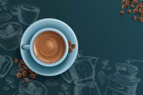 Free vector realistic coffee background Free vector realistic coffee background