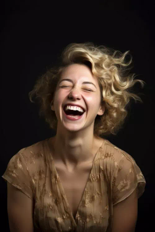 Laughing with Head Tilted Back Laughing with Head Tilted Back
