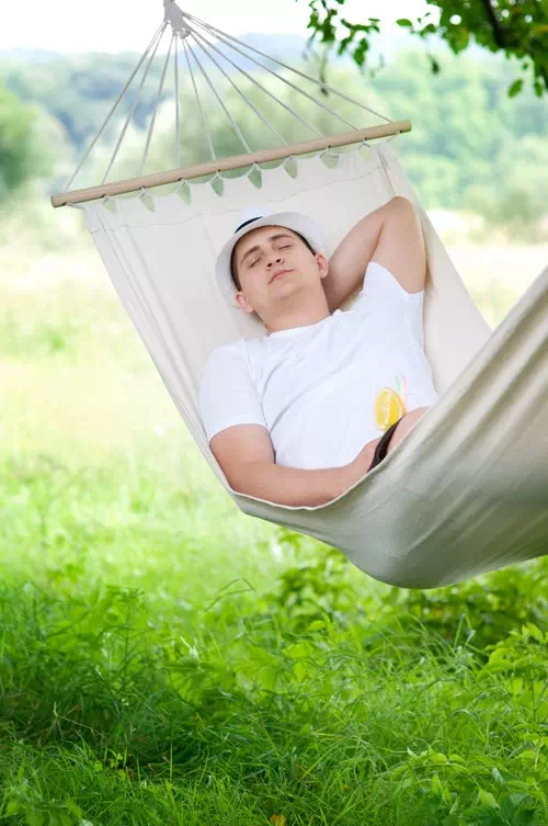 Sitting on a Swing with Eyes Closed Sitting on a Swing with Eyes Closed