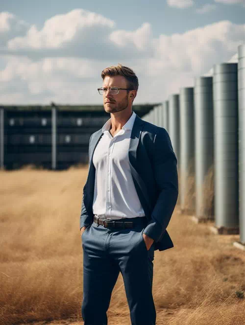 Standing with Hands in Pockets and a Confident Stance Standing with Hands in Pockets and a Confident Stance