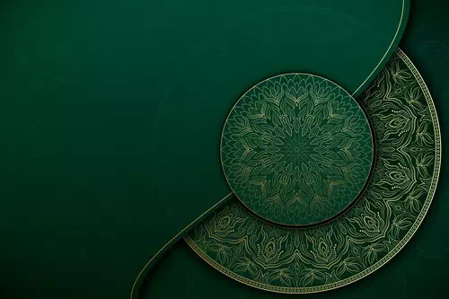 Vector Oriental Mandala Background With Empty Space Vector Oriental Mandala Background With Empty Space