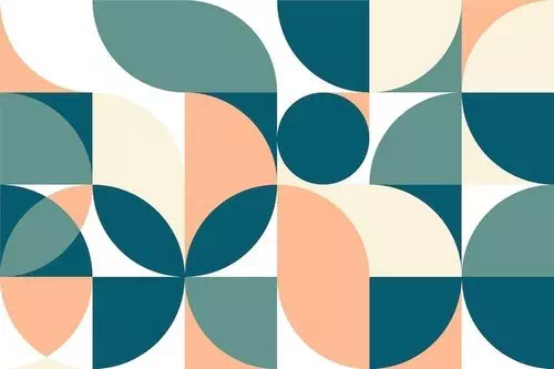 Vector geometric minimal mural wallpaper design Vector geometric minimal mural wallpaper design