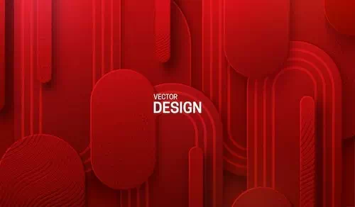 Vector red papercut background Vector red papercut background