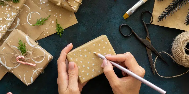 Hand Painted Package Wrap