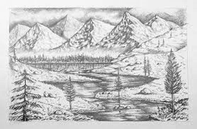 Landscape Drawing Landscape Drawing