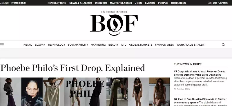 BUSINESS OF FASHION BUSINESS OF FASHION
