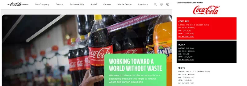 Coca-Cola's Iconic Color Palette in Website Design Coca-Cola's Iconic Color Palette in Website Design