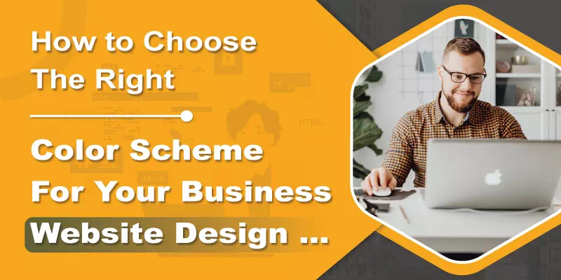 Website color scheme planning illustration