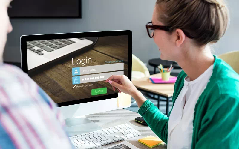 Applying a color scheme to a website design illustration