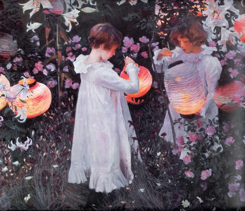 Carnation, Lily, Lily, Rose by John Singer Sargent