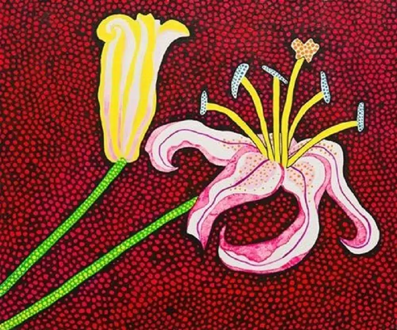 Ready to Blossom in the Morning by Yayoi Kusama