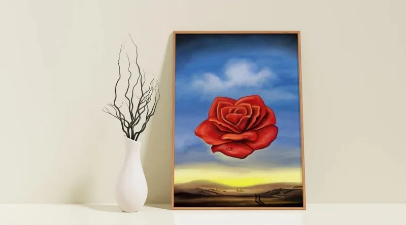 Salvador Dali  Meditative Rose