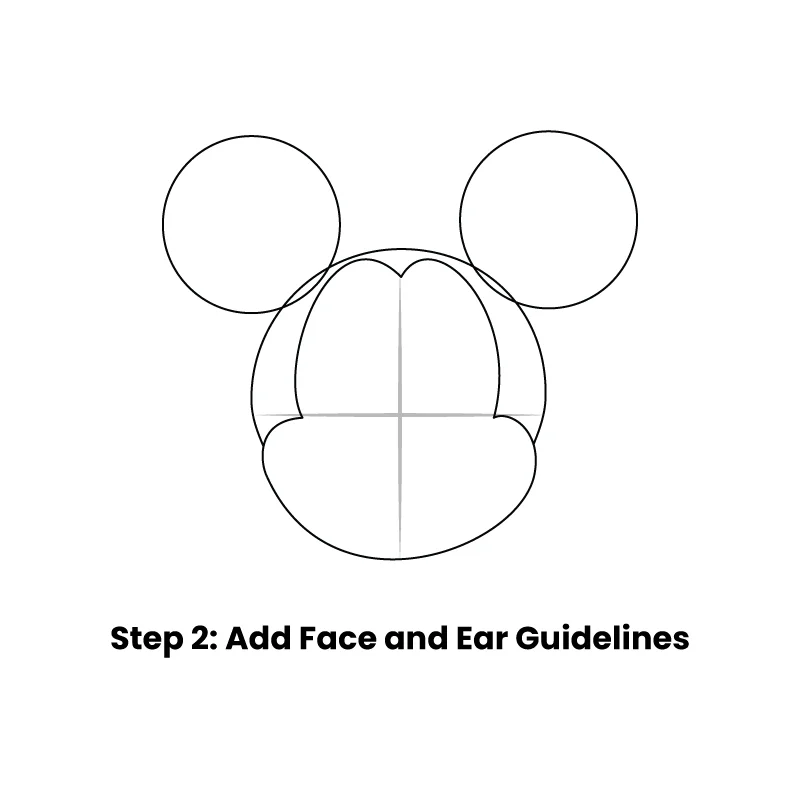 Step 2 Add Face and Ear Guidelines Step 2 Add Face and Ear Guidelines