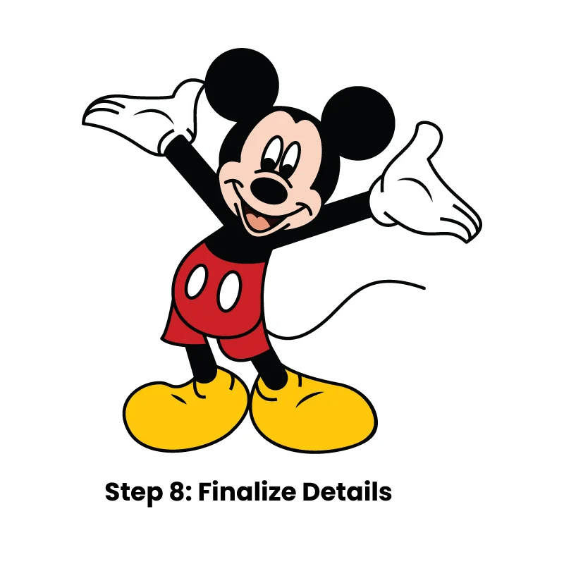 Step 8 Finalize Details Step 8 Finalize Details