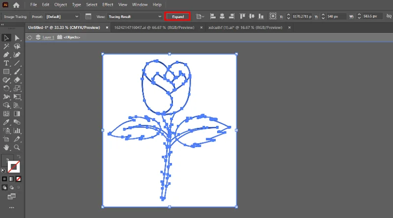 Expand the Image Trace Expand the Image Trace