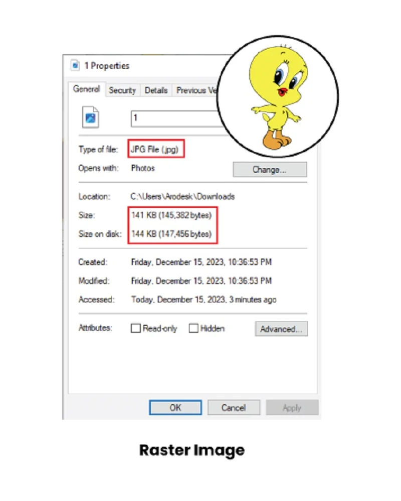 File Size raster File Size raster