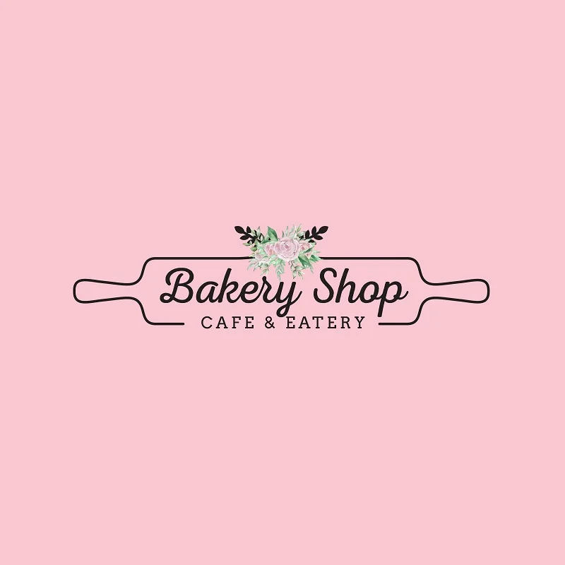 Floral Bakery Emblem Floral Bakery Emblem