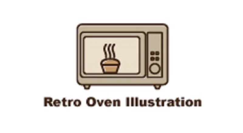 Retro Oven Illustration Retro Oven Illustration