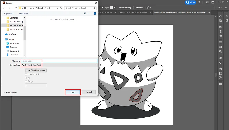 Save Your Vector Image Save Your Vector Image