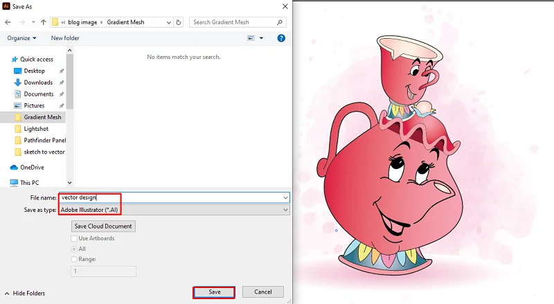 Save Your Vector Image Save Your Vector Image