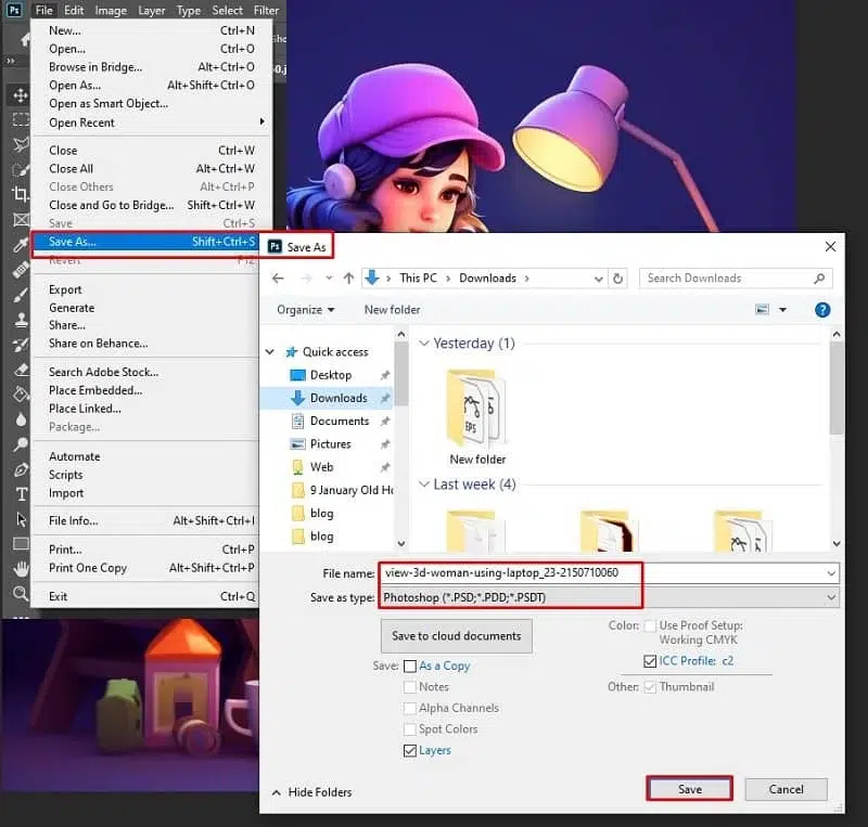 Saving the Converted Image Saving the Converted Image