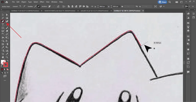 Tracing with the Pen Tool Tracing with the Pen Tool