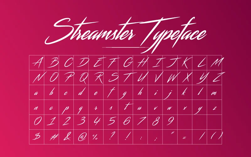 Streamster Typeface